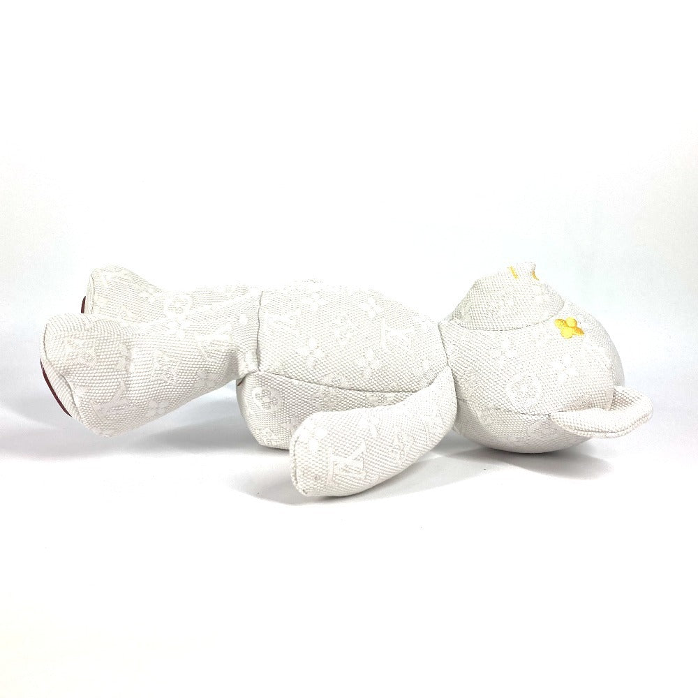 LOUIS VUITTON GI0869 Dudou Louis Teddy Bear, Cotton, Unisex, White, Interior Decor