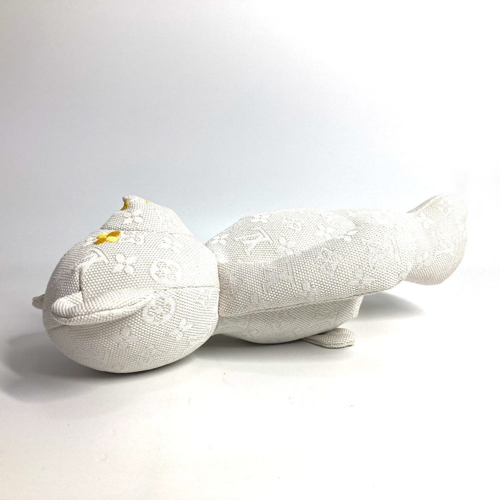 LOUIS VUITTON GI0869 Dudou Louis Teddy Bear, Cotton, Unisex, White, Interior Decor