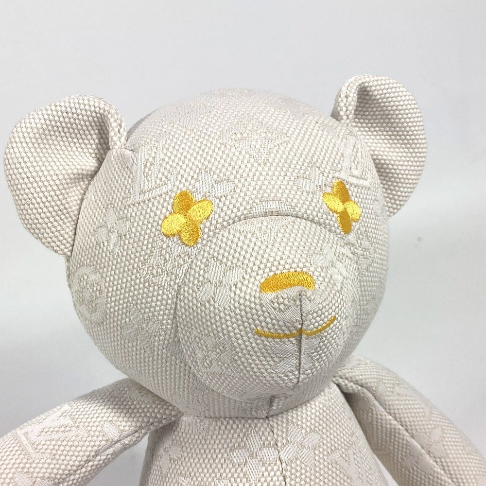 LOUIS VUITTON GI0869 Dudou Louis Teddy Bear, Cotton, Unisex, White, Interior Decor