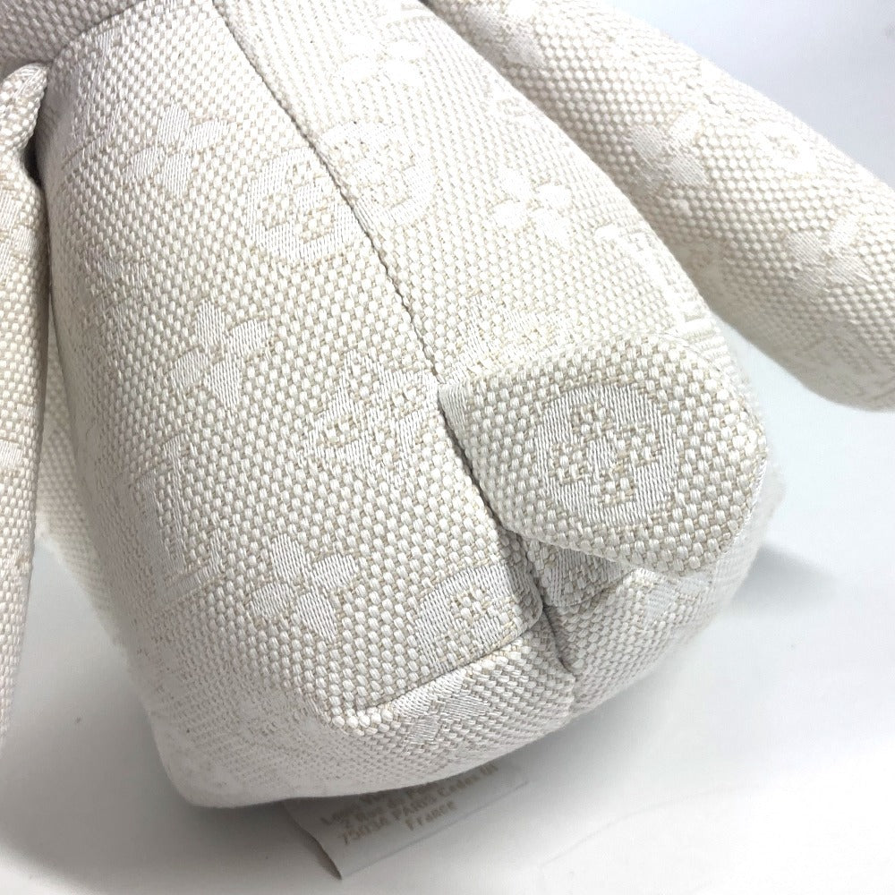 LOUIS VUITTON GI0869 Dudou Louis Teddy Bear, Cotton, Unisex, White, Interior Decor