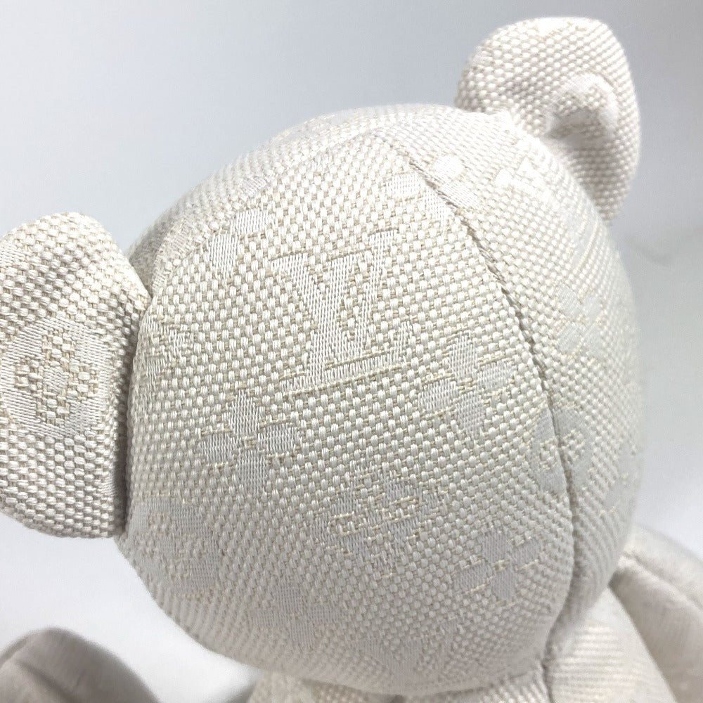 LOUIS VUITTON GI0869 Dudou Louis Teddy Bear, Cotton, Unisex, White, Interior Decor