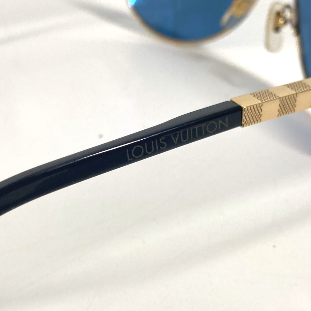 LOUIS VUITTON Z0789U アティテュード パイロット めがね メガネ アイウェア 眼鏡 サングラス メタル メンズ ブルー