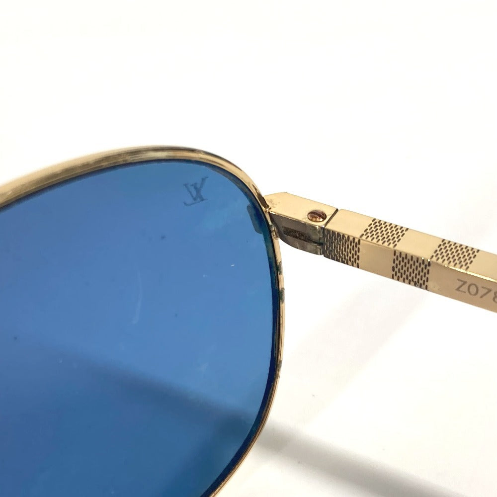 LOUIS VUITTON Z0789U アティテュード パイロット めがね メガネ アイウェア 眼鏡 サングラス メタル メンズ ブルー