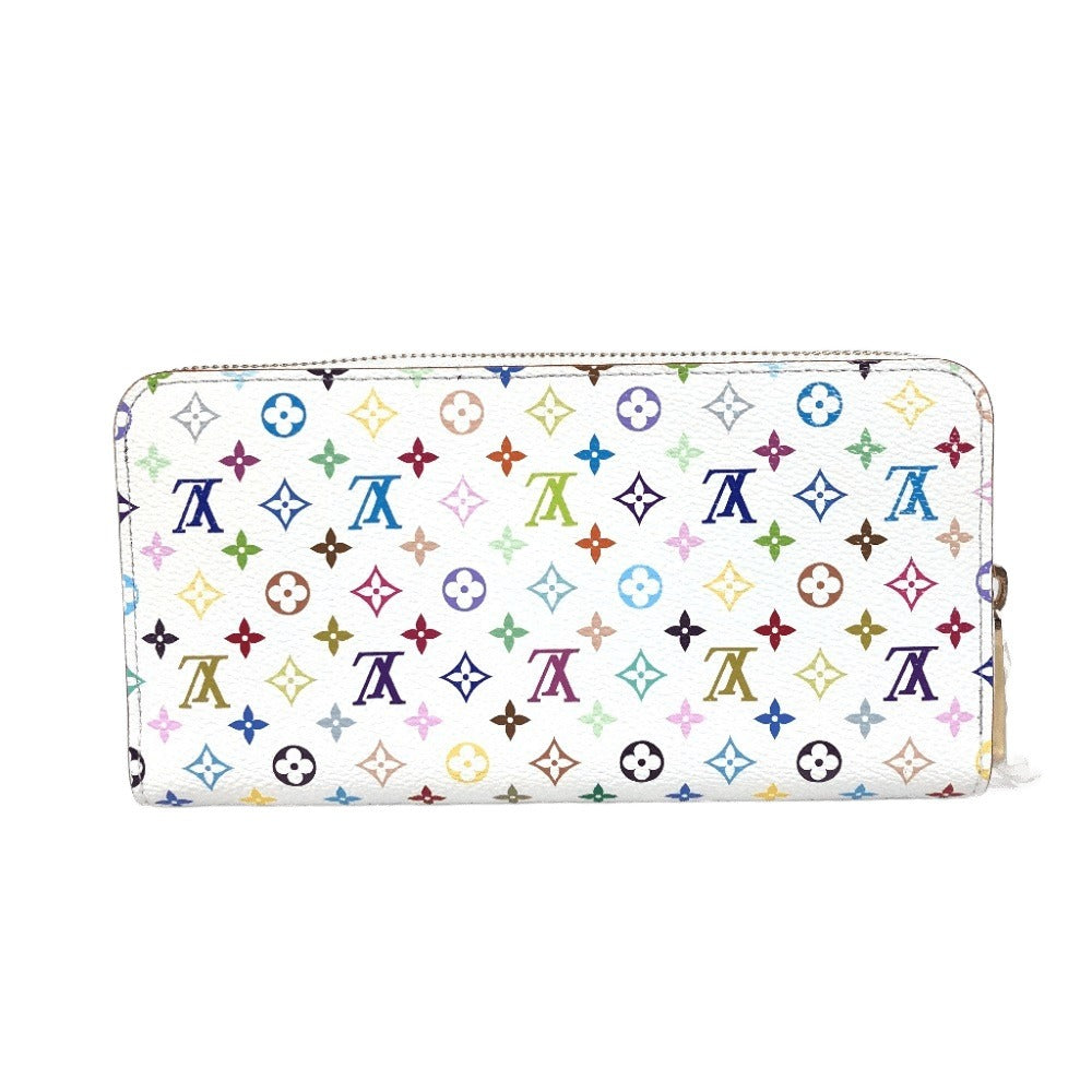 LOUIS VUITTON M13922 Japan-Exclusive LV x TM Monogram Multicolore Zippy Wallet, Monogram, Takashi Murakami, Round Zip Long Wallet, Monogram Multicolore Canvas, Unisex, White