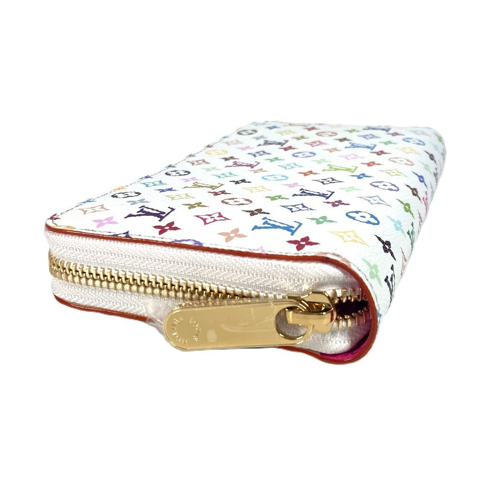 LOUIS VUITTON M13922 Japan-Exclusive LV x TM Monogram Multicolore Zippy Wallet, Monogram, Takashi Murakami, Round Zip Long Wallet, Monogram Multicolore Canvas, Unisex, White