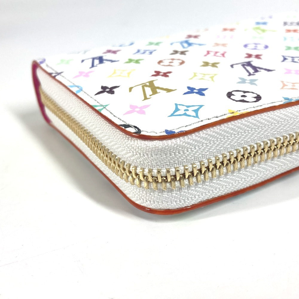 LOUIS VUITTON M13922 Japan-Exclusive LV x TM Monogram Multicolore Zippy Wallet, Monogram, Takashi Murakami, Round Zip Long Wallet, Monogram Multicolore Canvas, Unisex, White