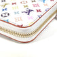 LOUIS VUITTON M13922 Japan-Exclusive LV x TM Monogram Multicolore Zippy Wallet, Monogram, Takashi Murakami, Round Zip Long Wallet, Monogram Multicolore Canvas, Unisex, White