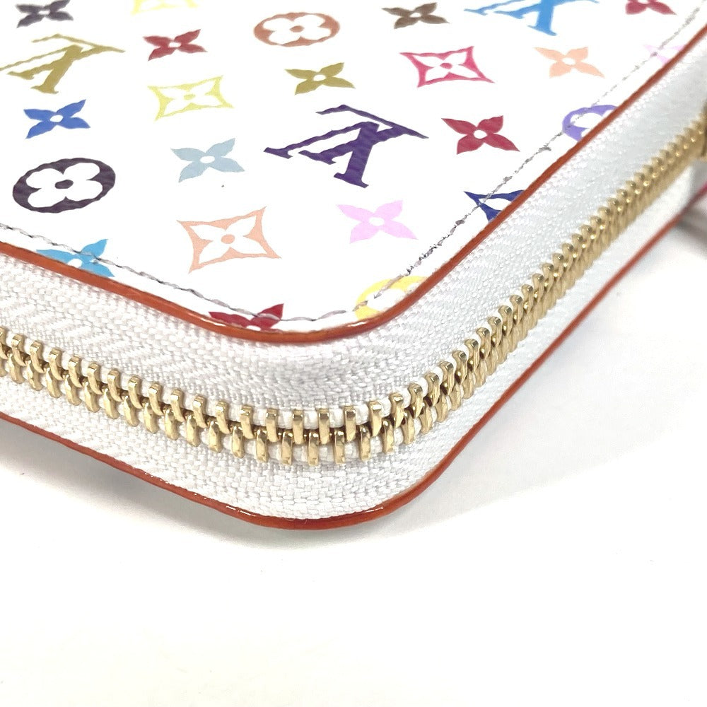 LOUIS VUITTON M13922 Japan-Exclusive LV x TM Monogram Multicolore Zippy Wallet, Monogram, Takashi Murakami, Round Zip Long Wallet, Monogram Multicolore Canvas, Unisex, White