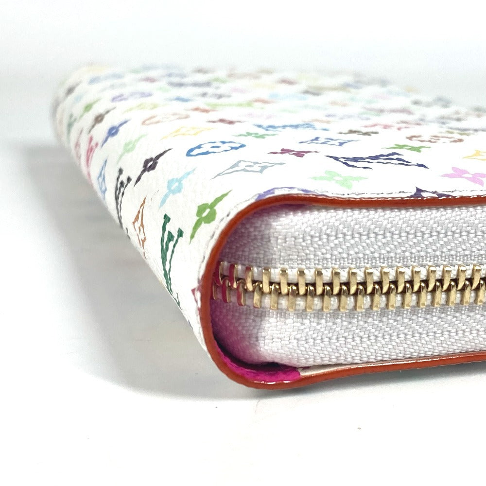 LOUIS VUITTON M13922 Japan-Exclusive LV x TM Monogram Multicolore Zippy Wallet, Monogram, Takashi Murakami, Round Zip Long Wallet, Monogram Multicolore Canvas, Unisex, White