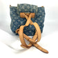 LOUIS VUITTON M95057 Monogram Denim Sac Ado PM Backpack, Monogram Denim Canvas, Women's, Blue