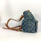 LOUIS VUITTON M95057 Monogram Denim Sac Ado PM Backpack, Monogram Denim Canvas, Women's, Blue