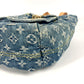 LOUIS VUITTON M95057 Monogram Denim Sac Ado PM Backpack, Monogram Denim Canvas, Women's, Blue