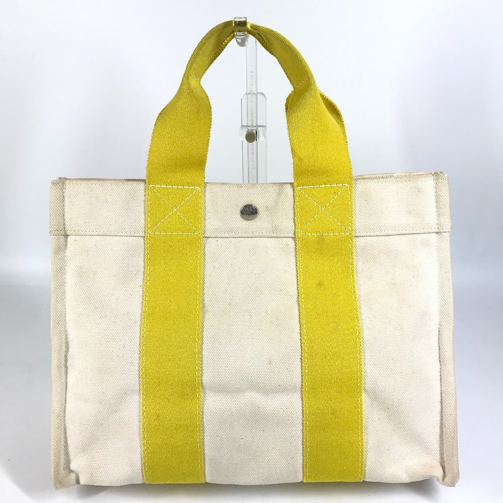 HERMES Bora Bora PM Handbag/Tote Bag Canvas Unisex Yellow