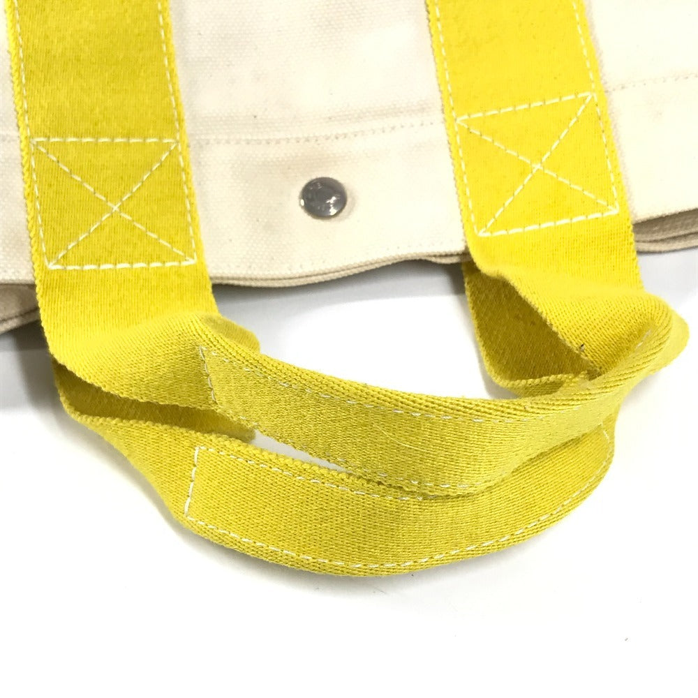 HERMES Bora Bora PM Handbag/Tote Bag Canvas Unisex Yellow