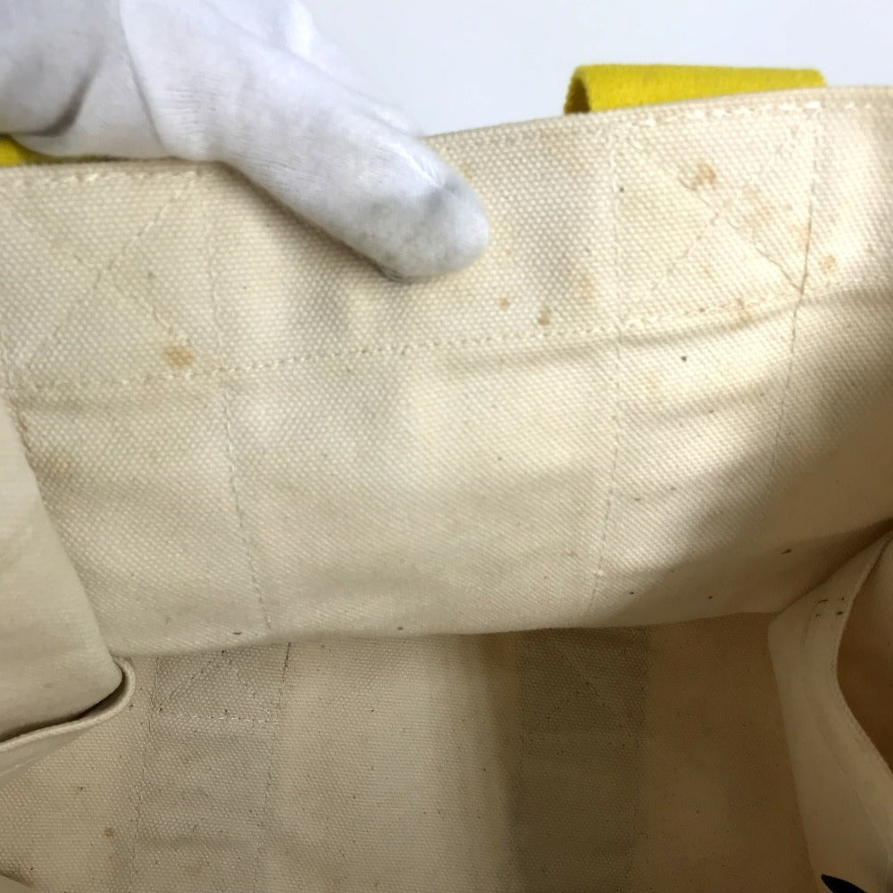 HERMES Bora Bora PM Handbag/Tote Bag Canvas Unisex Yellow
