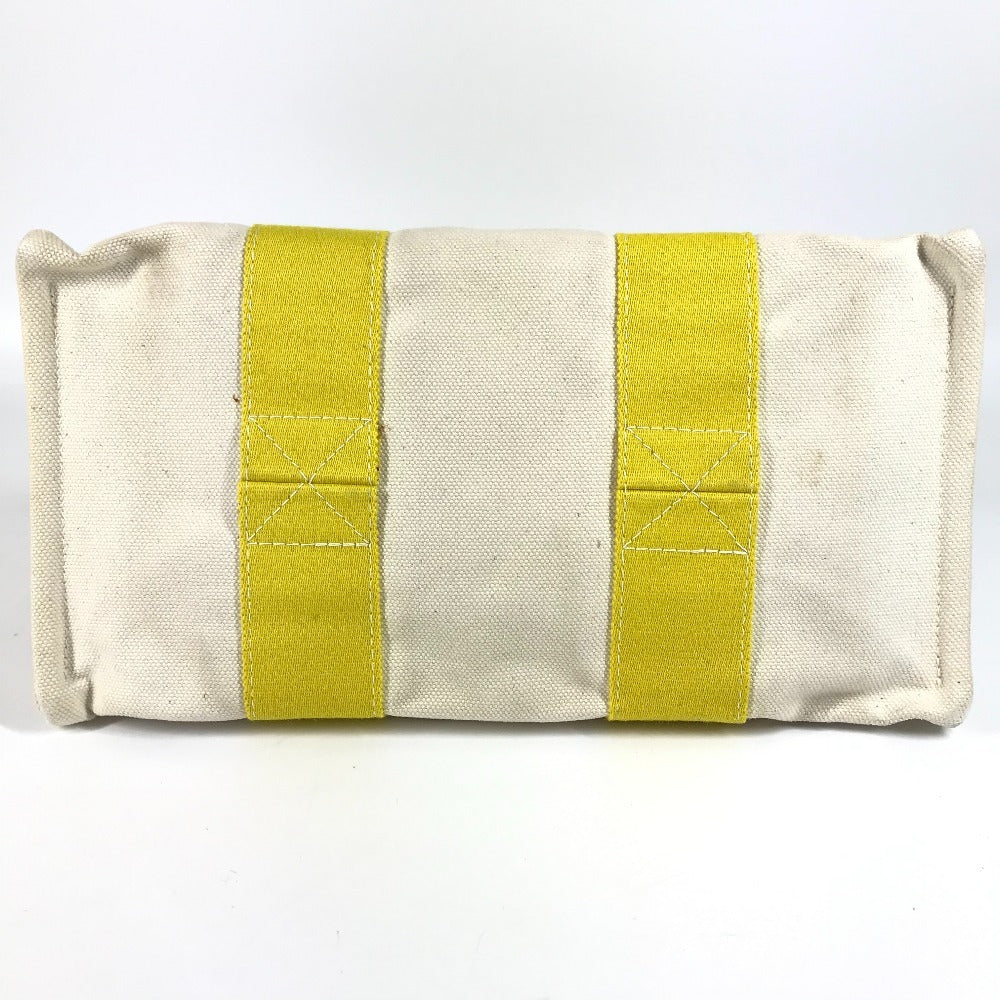 HERMES Bora Bora PM Handbag/Tote Bag Canvas Unisex Yellow
