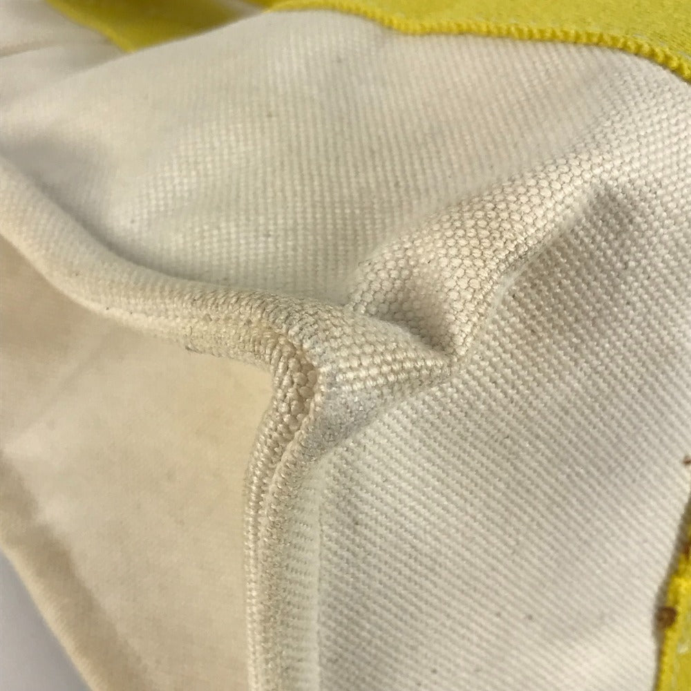 HERMES Bora Bora PM Handbag/Tote Bag Canvas Unisex Yellow