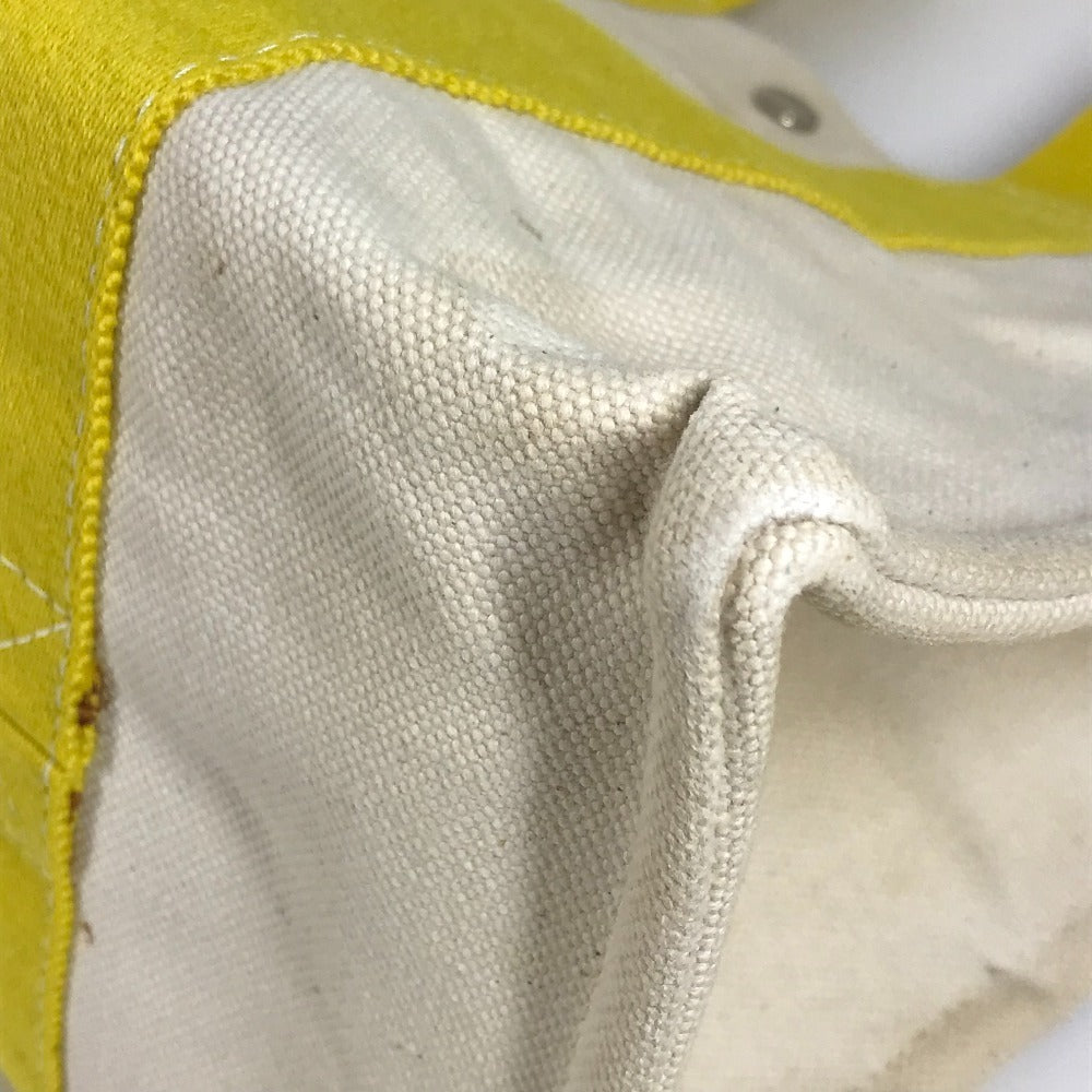HERMES Bora Bora PM Handbag/Tote Bag Canvas Unisex Yellow