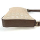 BVLGARI Logomania Logo Shoulder Bag in Leather/Canvas, Unisex, Beige