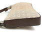 BVLGARI Logomania Logo Shoulder Bag in Leather/Canvas, Unisex, Beige