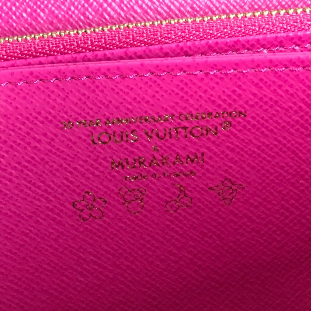 LOUIS VUITTON M14162 Japan-exclusive LV x TM Zippy Wallet Monogram Takashi Murakami Round Zip Long Wallet Monogram Canvas Unisex Brown