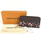 LOUIS VUITTON M14162 Japan-exclusive LV x TM Zippy Wallet Monogram Takashi Murakami Round Zip Long Wallet Monogram Canvas Unisex Brown