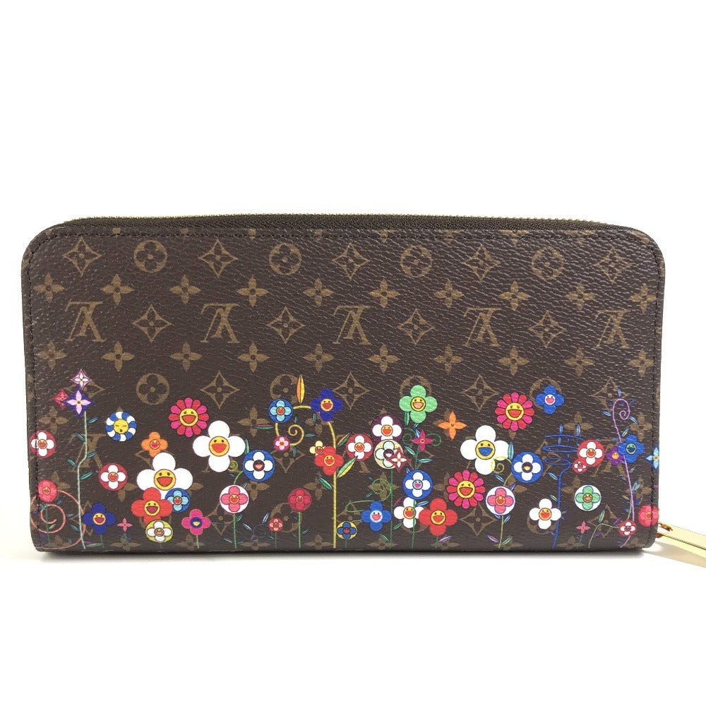 LOUIS VUITTON M14162 Japan-exclusive LV x TM Zippy Wallet Monogram Takashi Murakami Round Zip Long Wallet Monogram Canvas Unisex Brown