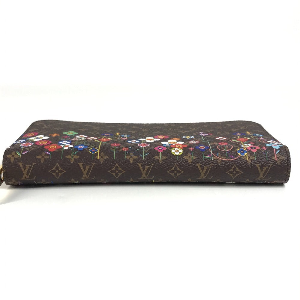 LOUIS VUITTON M14162 Japan-exclusive LV x TM Zippy Wallet Monogram Takashi Murakami Round Zip Long Wallet Monogram Canvas Unisex Brown
