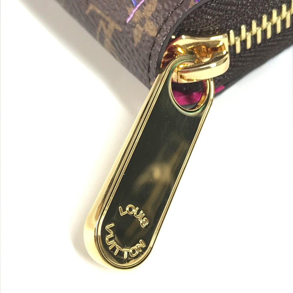 LOUIS VUITTON M14162 Japan-exclusive LV x TM Zippy Wallet Monogram Takashi Murakami Round Zip Long Wallet Monogram Canvas Unisex Brown