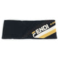 FENDI FXS385 Logo Accessory Headband Hairband Wool Unisex Black