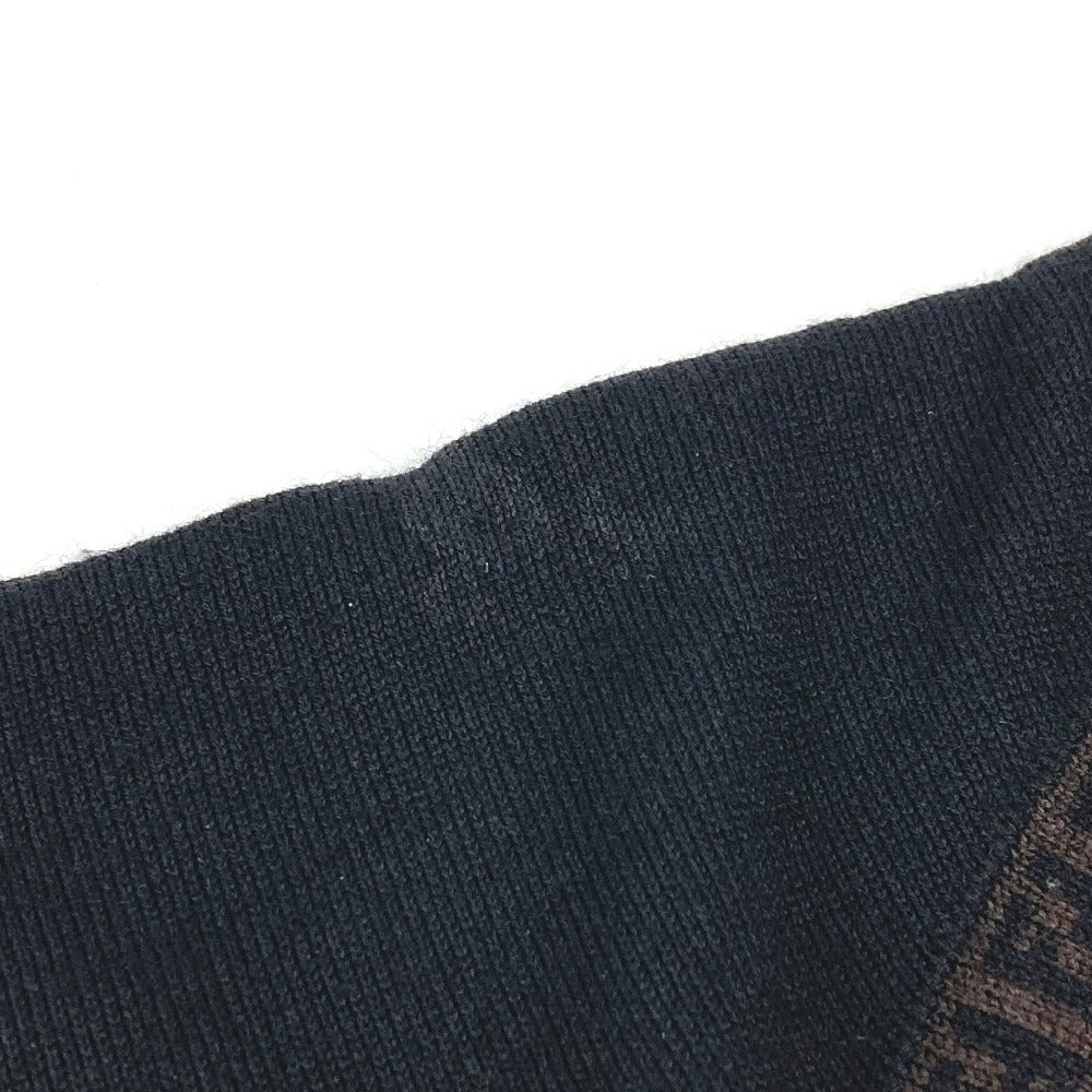 FENDI FXS385 Logo Accessory Headband Hairband Wool Unisex Black