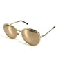 CHANEL 4206 Mirror Lens CC Logo Coco Mark Eyeglasses Eyewear Sunglasses Metal Women's Gold
