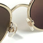 CHANEL 4206 Mirror Lens CC Logo Coco Mark Eyeglasses Eyewear Sunglasses Metal Women's Gold