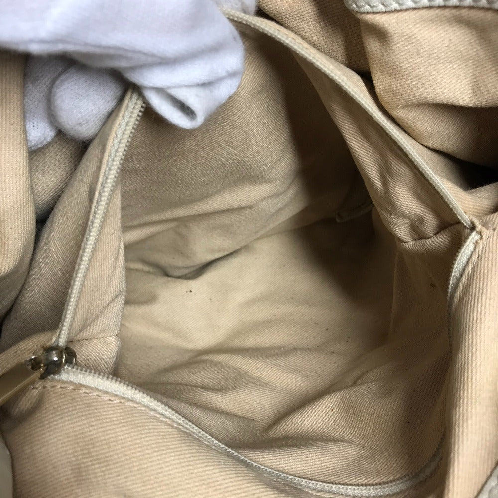 CHANEL CC ココマーク バイカラー 肩掛け トートバッグ Wチェーンバッグ ショルダーバッグ レザー/キャンバス レディース ブラック