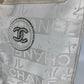 CHANEL エフェメール 日本限定 銀座限定 ロゴ CC ココマーク ロゴ Wチェーン カバン 縦型 ショルダーバッグ レザー/キャンバス レディース ホワイト
