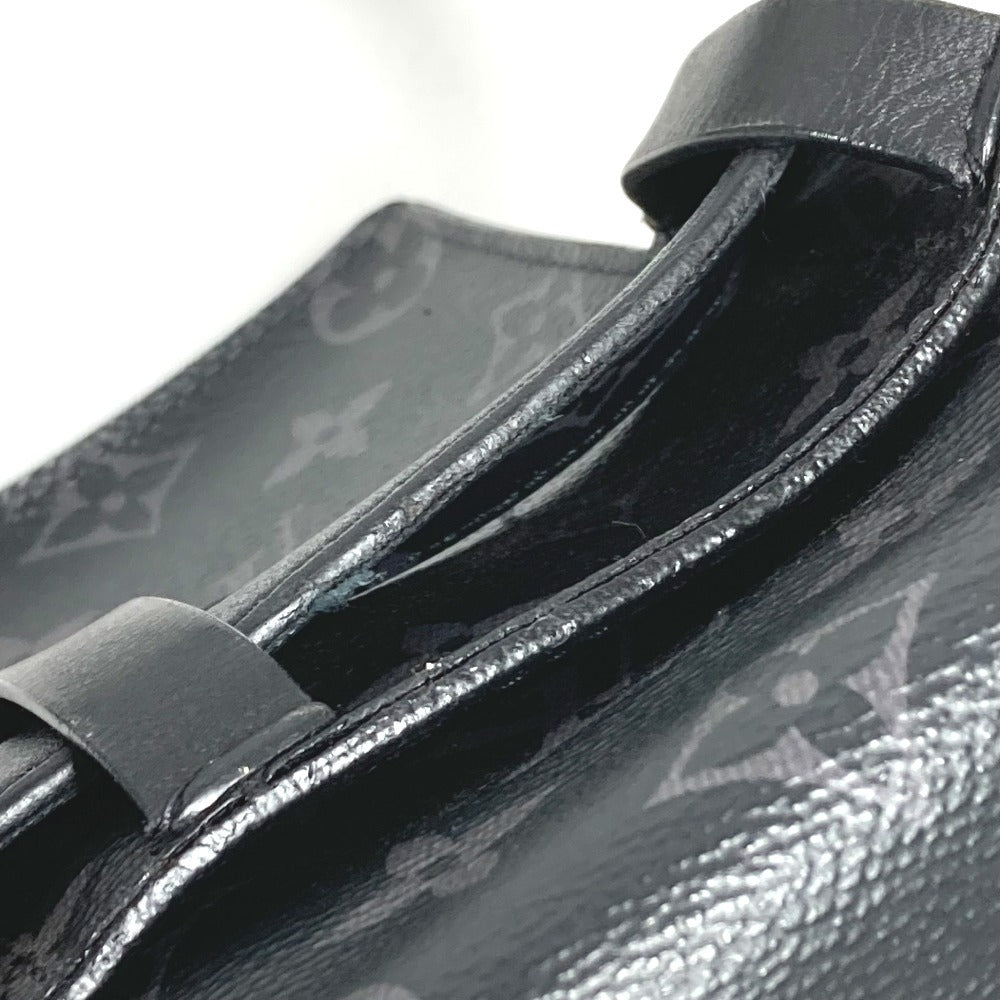 LOUIS VUITTON M0235U Monogram Eclipse Santur Utility 35mm Belt Bag, Body Bag, Waist Bag in Monogram Eclipse Canvas, Men's, Black