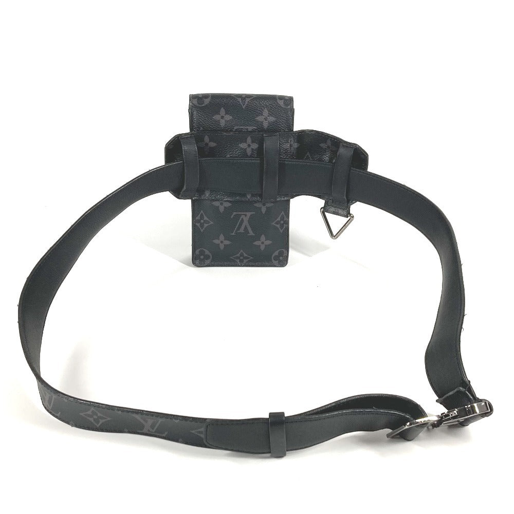 LOUIS VUITTON M0235U Monogram Eclipse Santur Utility 35mm Belt Bag, Body Bag, Waist Bag in Monogram Eclipse Canvas, Men's, Black