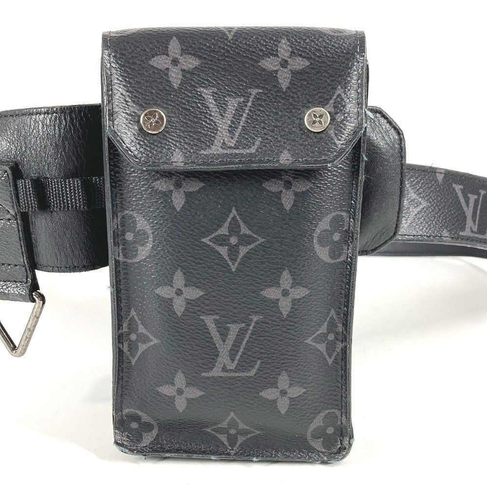 LOUIS VUITTON M0235U Monogram Eclipse Santur Utility 35mm Belt Bag, Body Bag, Waist Bag in Monogram Eclipse Canvas, Men's, Black