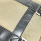 Salvatore Ferragamo 縦型トート ロゴ カバン トートバッグ ビジネスバッグ ショルダーバッグ レザー/キャンバス ユニセックス カーキ