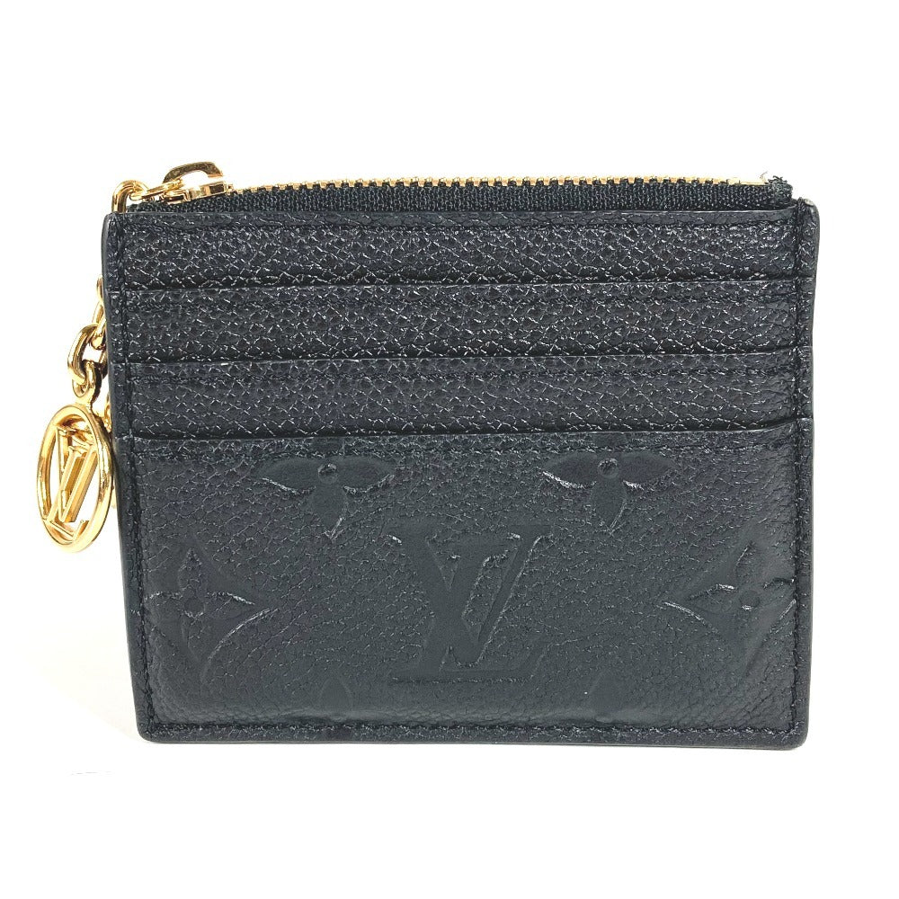 LOUIS VUITTON M82639 モノグラムアンプラント カードケース ポルト カルト･フローラ 財布 小銭入れ 名刺入れ パスケース コインケース モノグラムアンプラントレザー レディース ノワール ブラック