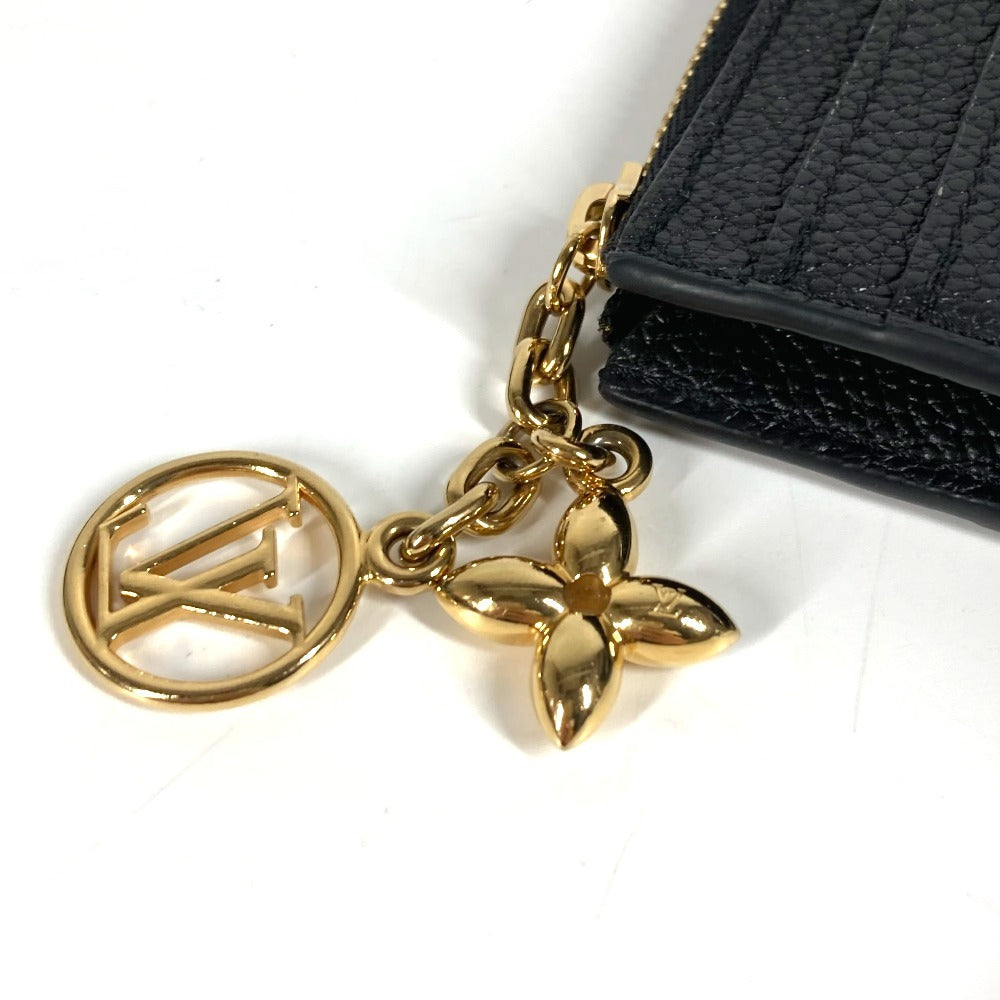 LOUIS VUITTON M82639 モノグラムアンプラント カードケース ポルト カルト･フローラ 財布 小銭入れ 名刺入れ パスケース コインケース モノグラムアンプラントレザー レディース ノワール ブラック