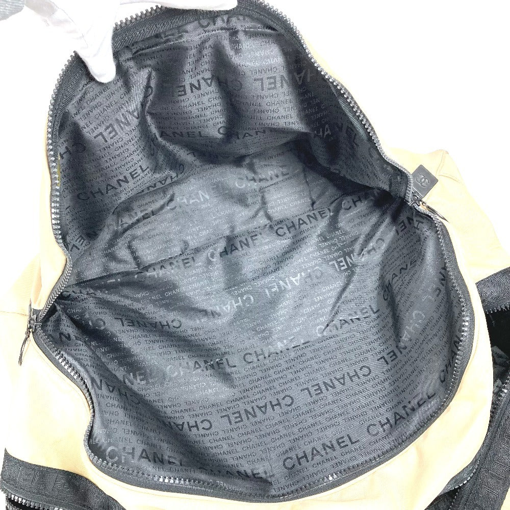 CHANEL スポーツ sports CC ココマーク ロゴ ハンドバッグ カバン 旅行バッグ トラベルバッグ ボストンバッグ ナイロンキャンバス ユニセックス ベージュ