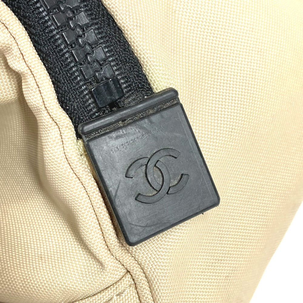 CHANEL スポーツ sports CC ココマーク ロゴ ハンドバッグ カバン 旅行バッグ トラベルバッグ ボストンバッグ ナイロンキャンバス ユニセックス ベージュ