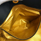 VERSACE Vintage Logo Sunburst Tote Bag with Chain Strap, Shoulder Bag, Nylon/Leather, Unisex, Black