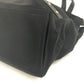 VERSACE Vintage Logo Sunburst Tote Bag with Chain Strap, Shoulder Bag, Nylon/Leather, Unisex, Black