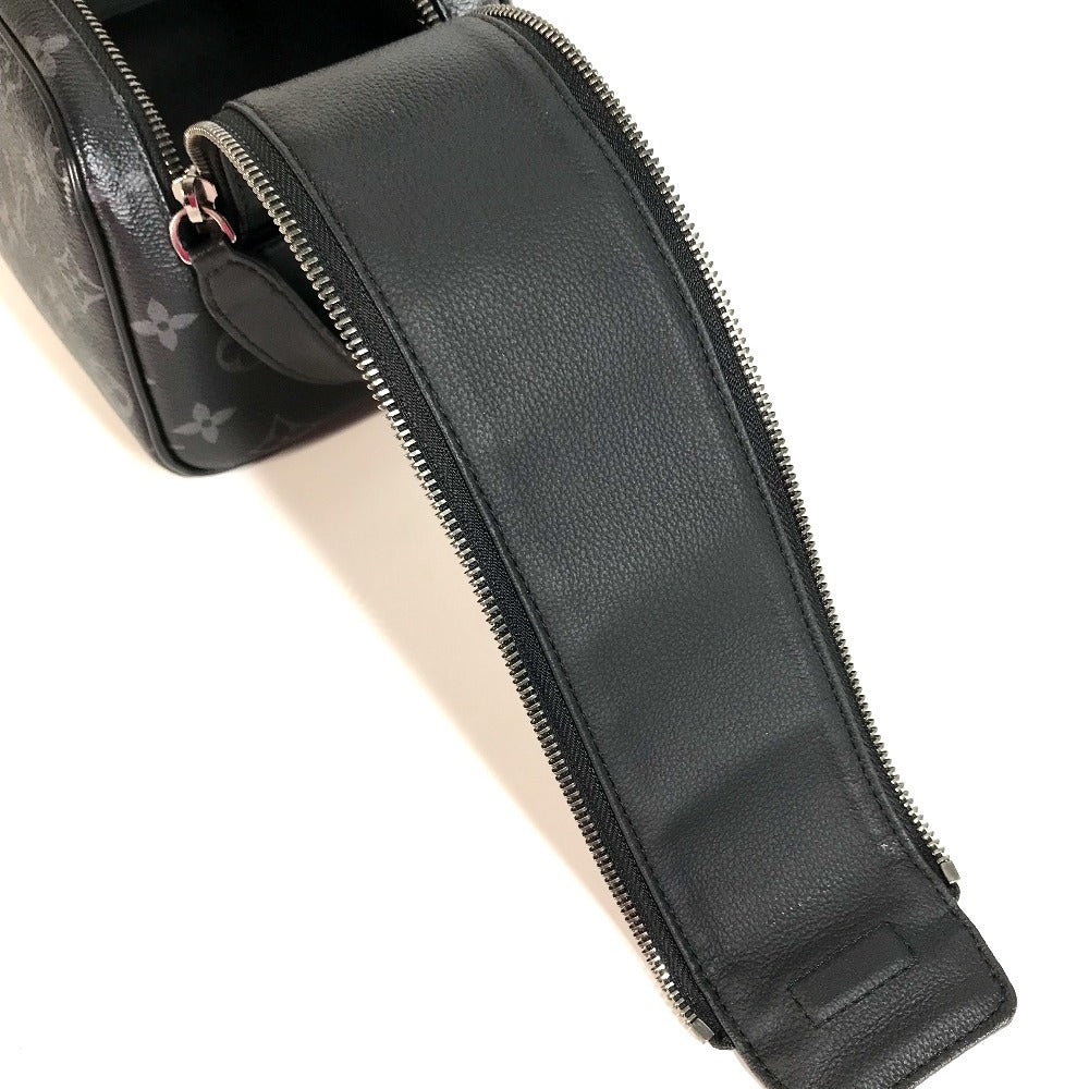 LOUIS VUITTON M46354 Monogram Eclipse Dopp Kit Clutch Bag with Handle, Canvas, Men's, Black