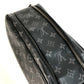 LOUIS VUITTON M46354 Monogram Eclipse Dopp Kit Clutch Bag with Handle, Canvas, Men's, Black