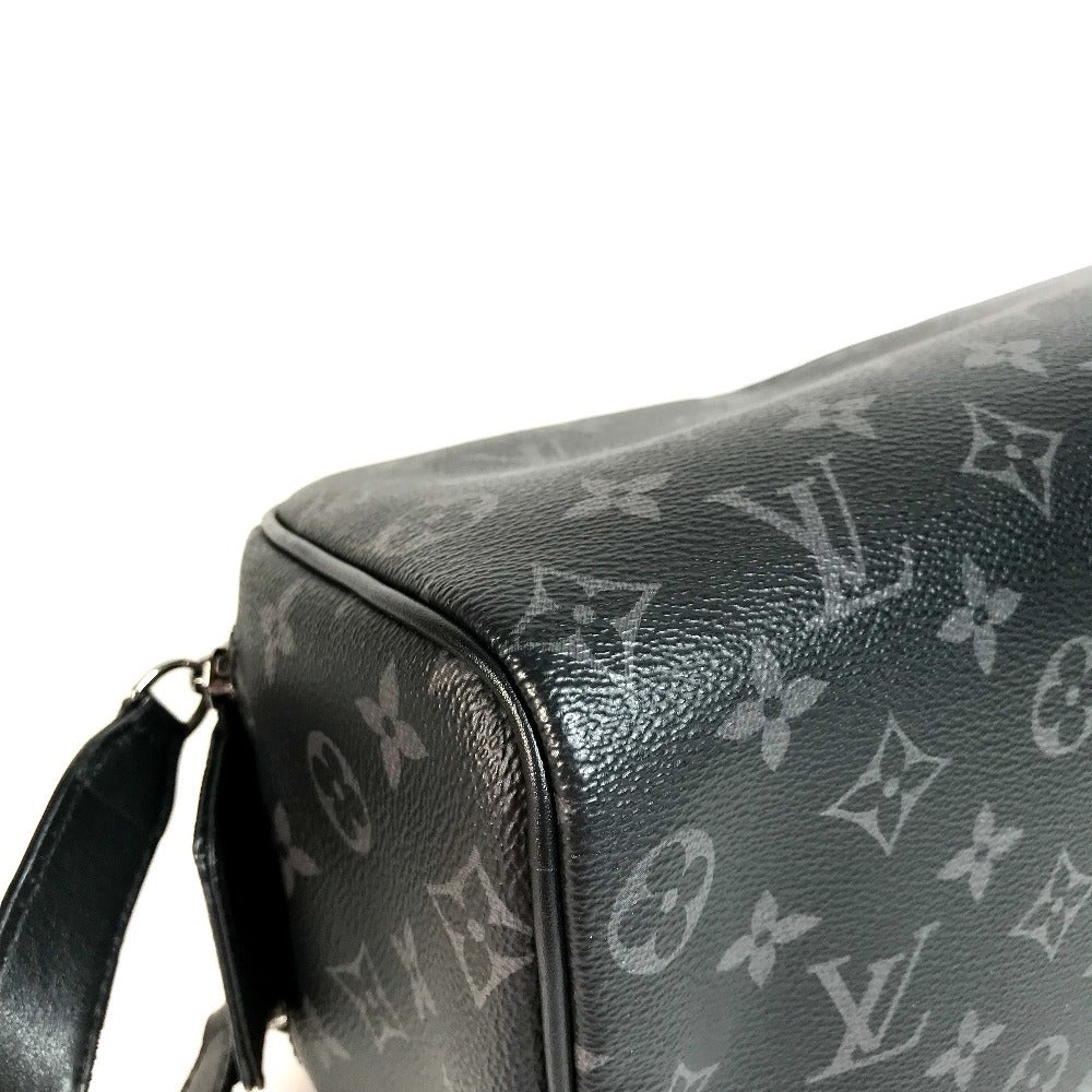 LOUIS VUITTON M46354 Monogram Eclipse Dopp Kit Clutch Bag with Handle, Canvas, Men's, Black