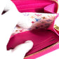 LOUIS VUITTON M14144 Japan-exclusive Epi Leather Zippy Coin Purse by Takashi Murakami. This wallet features a round zipper and is crafted from Epi leather. It's a cute pink design.