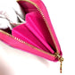 LOUIS VUITTON M14144 Japan-exclusive Epi Leather Zippy Coin Purse by Takashi Murakami. This wallet features a round zipper and is crafted from Epi leather. It's a cute pink design.